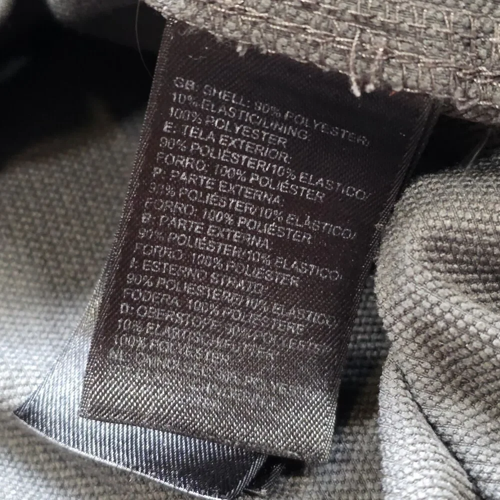 The North Face Men’s Softshell 1/4 Zip Pullover Jacket Charcoal Gray Size L